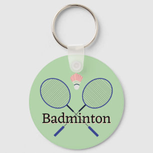 Badminton Design  Key Ring