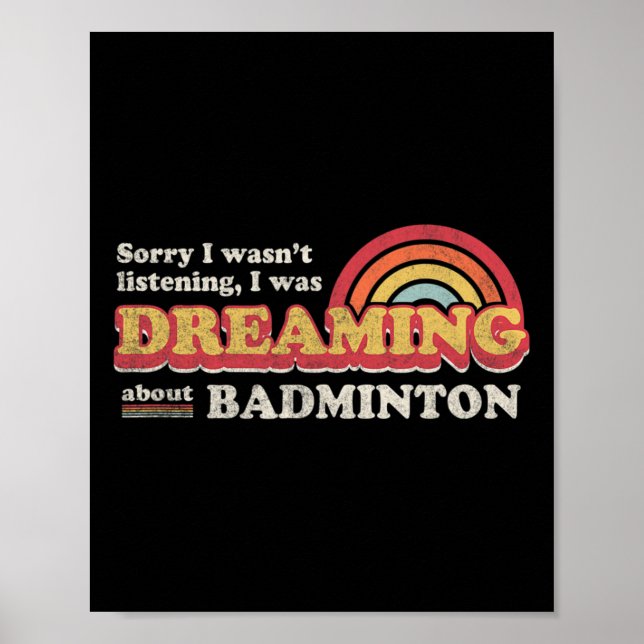 Badminton Design  Poster (Front)