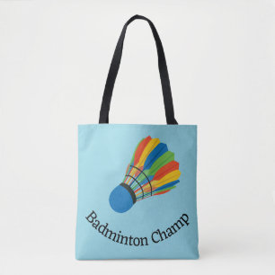 Badminton  Design Tote Bag