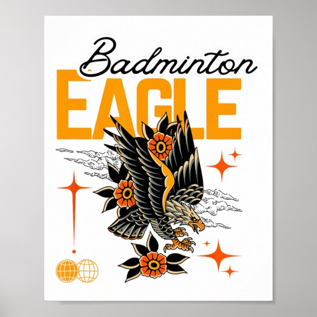 Badminton Eagle  Poster (Front)