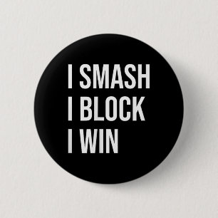Badminton Enthusiasts Meme Quote  6 Cm Round Badge