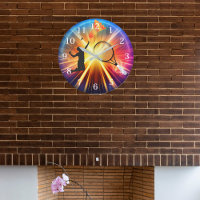 Badminton Enthusiast's Wall Clock