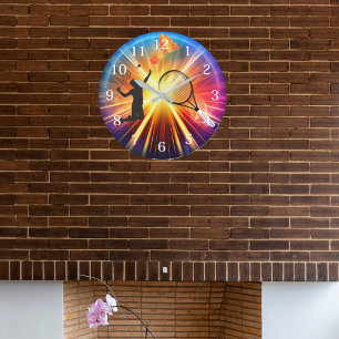 Badminton Enthusiast's Wall Clock