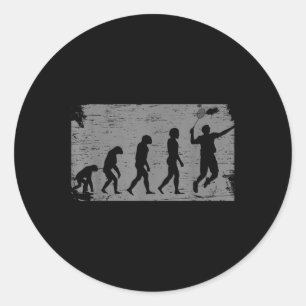 Badminton Evolution Classic Round Sticker