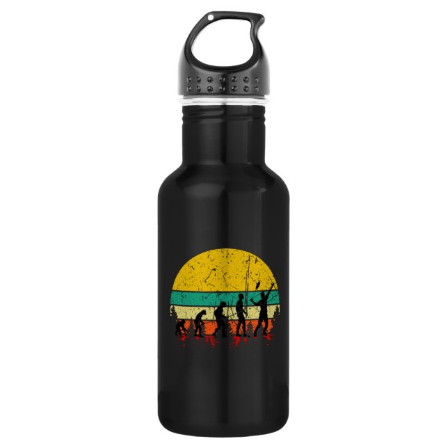 Badminton Evolution Retro Badminton Player 532 Ml Water Bottle (Front)