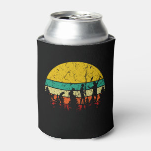 Badminton Evolution Retro Badminton Player Can Cooler