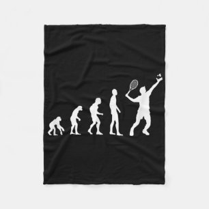 Badminton Evolution Shuttle Funny Fleece Blanket