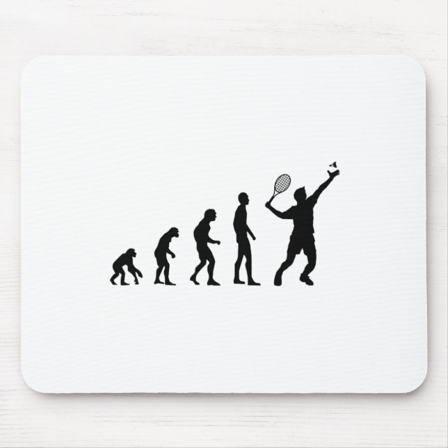 Badminton Evolution Shuttle Funny  Mouse Pad (Front)