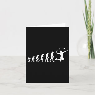 Badminton For Human Evolution Card