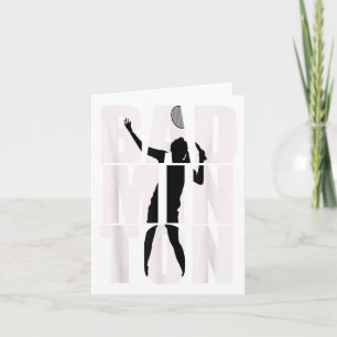 Badminton For Men, Women, Girls, And Boys_1 Card