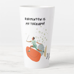 Badminton for Player  Latte Mug
