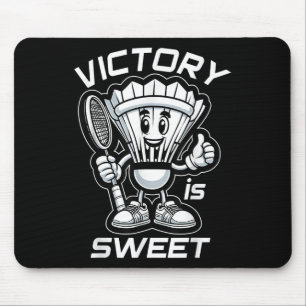 Badminton Forever Cartoon Shuttle And Racket Graph Mouse Pad