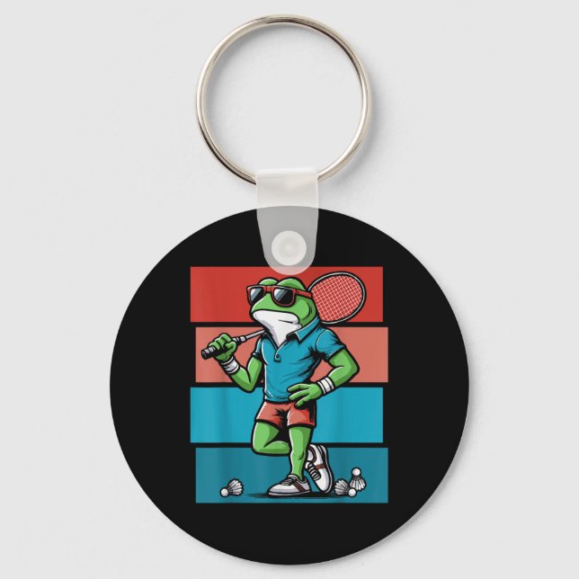 Badminton Frog Shuttle Poona  Key Ring (Front)