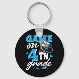 Badminton Game On 4th Grade Boys Girls Back To Sch Key Ring