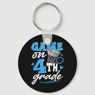 Badminton Game On 4th Grade Boys Girls Back To Sch Key Ring