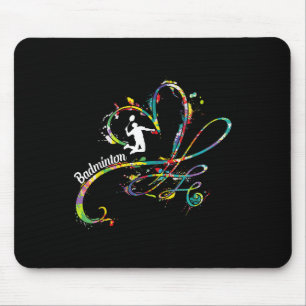 Badminton Game Player Shuttle Player Badminton Mouse Pad