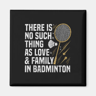 Badminton Game Such Thing Shuttle Badminton Player Magnet