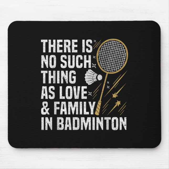 Badminton Game Such Thing Shuttle Badminton Player Mouse Pad (Front)