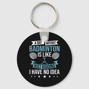 Badminton Games Funny Sports Training Competition Key Ring
