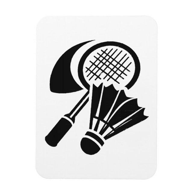 Badminton gift ideas magnet (Vertical)