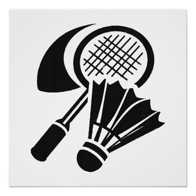 Badminton gift ideas poster (Front)