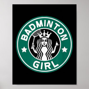 Badminton Girl For Teens On School Team Funny  Poster