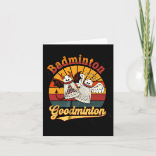 Badminton Goodminton Funny Sports Humor Card