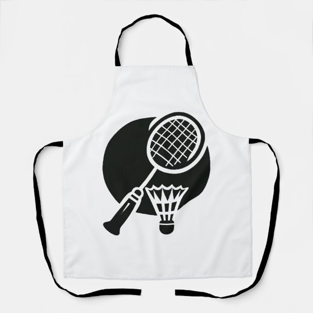 Badminton Graphic Apron (Front)