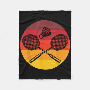 Badminton Graphic Badminton Player Shuttle Sports Fleece Blanket