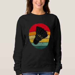 Badminton Graphic Badminton Player Shuttlecock Spo Sweatshirt