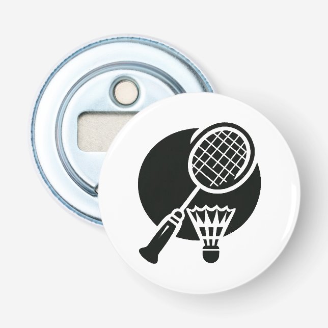Badminton Graphic Bottle Opener (Front)