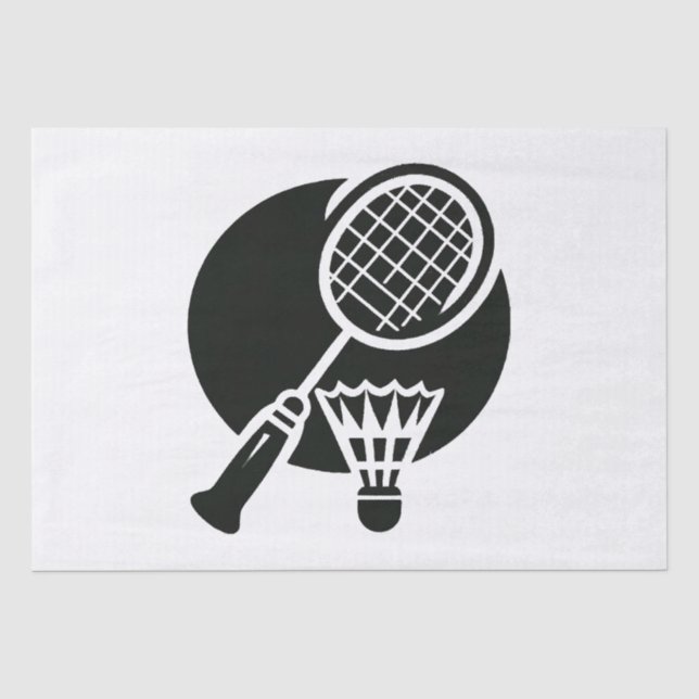 Badminton Graphic Tissue Paper (Front)