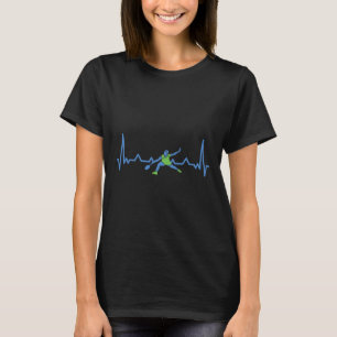 Badminton Heart Rate Heart Rate T-Shirt