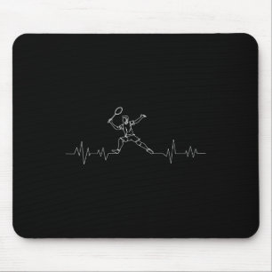 Badminton Heartbeat Shuttle Boys Kids Youth Men  Mouse Pad