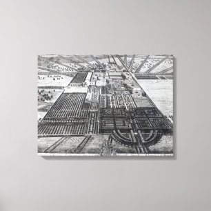 Badminton House in the County of Gloucester Canvas Print