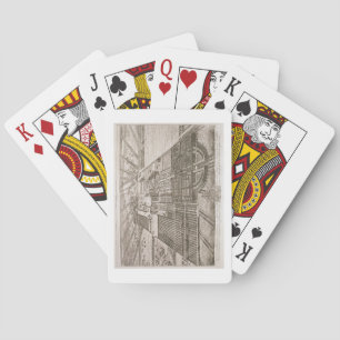 Badminton House in the County of Gloucester, engra Playing Cards
