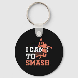 Badminton I Came To Smash Key Ring