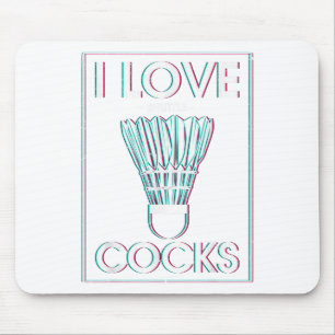 Badminton I Love S Badminton Badminton Player Mouse Pad