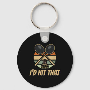 Badminton Id Hit That Retro Key Ring