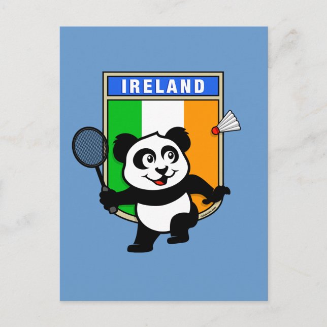 Badminton Ireland Panda Postcard (Front)