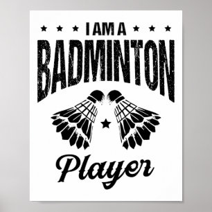 Badminton Is My Life Badminton Player Shuttle  Poster