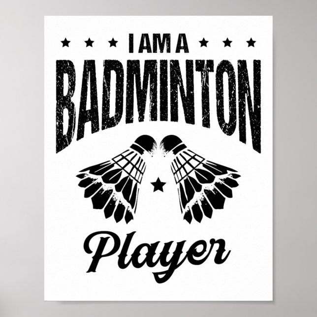 Badminton Is My Life Badminton Player Shuttle  Poster (Front)