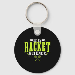 Badminton It Is Racket Science Men Women Funny Key Ring