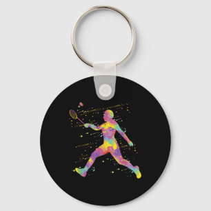 Badminton key ring