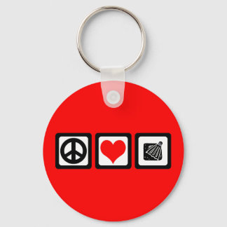 Badminton Key Ring