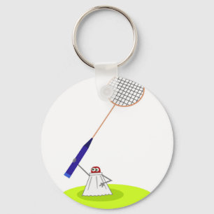 Badminton Key Ring