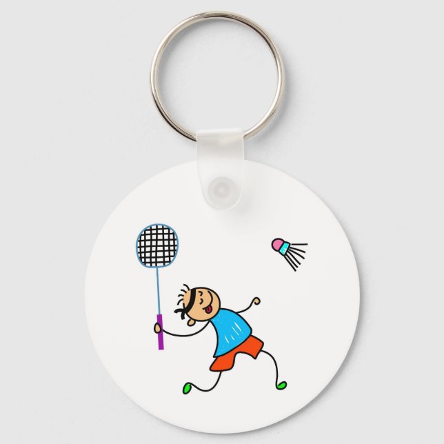 Badminton Kid Key Ring (Front)
