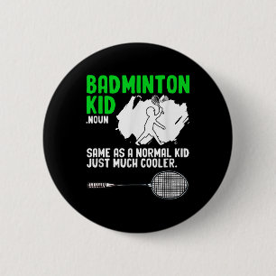 Badminton Kid Racket Shuttle Hobby Badminton Playe 6 Cm Round Badge