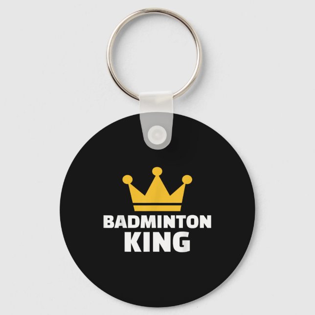 Badminton King  Key Ring (Front)