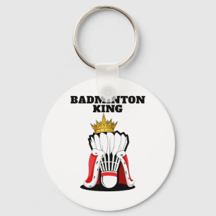 Badminton King Mens Badminton Player Shirt Boys Ba Key Ring